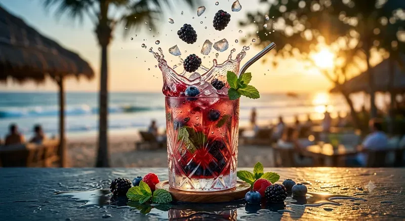 Luxury Summer Beverage Splashes