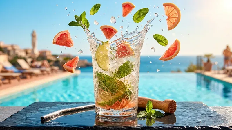 Luxury Summer Beverage Splashes