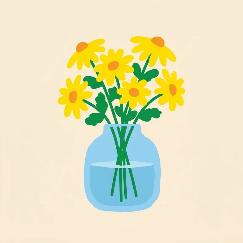 Cute Preppy Flat Vector Clipart