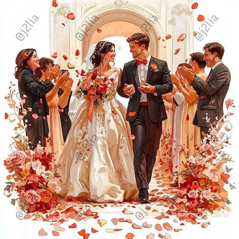 Elegant Wedding Cliparts