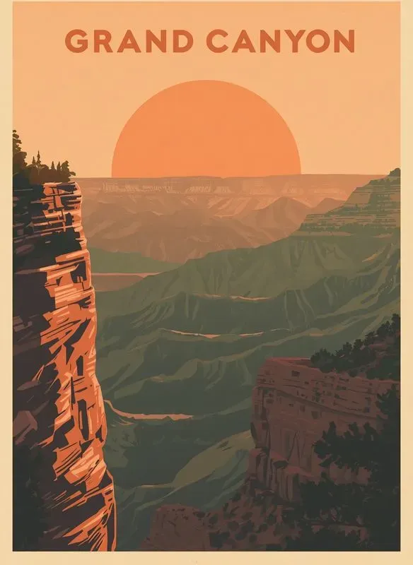 Retro Vintage Travel Poster Art