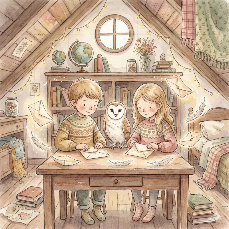 Watercolor Childrens Book Scenes