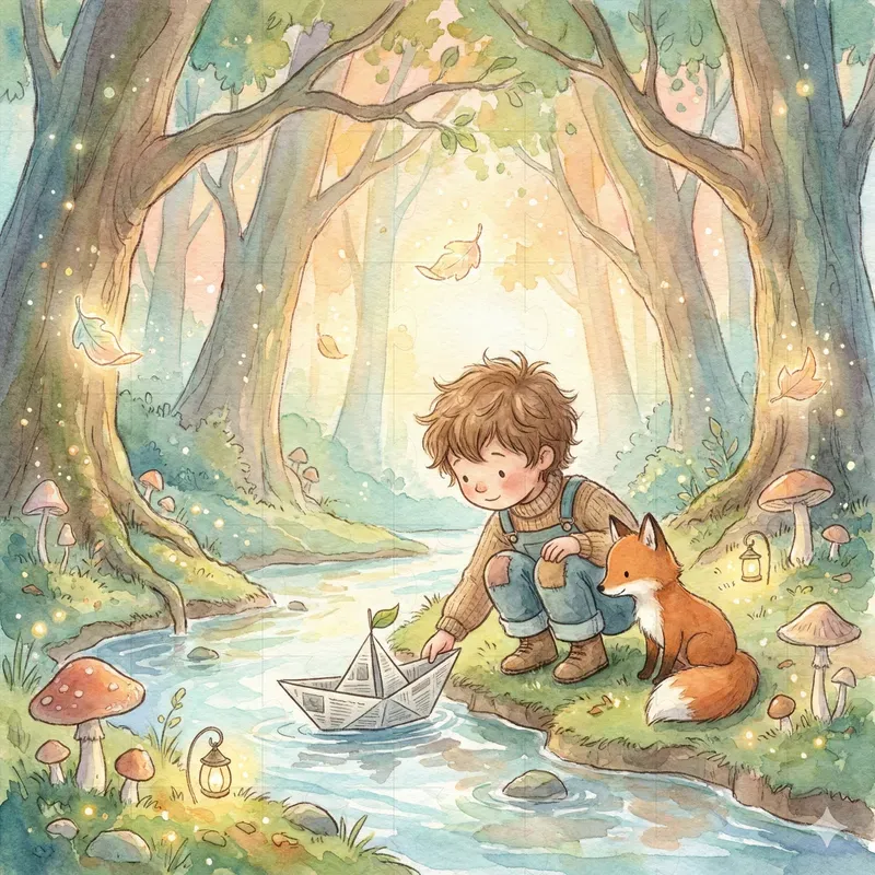 Watercolor Childrens Book Scenes