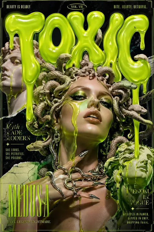 Y2k Pop Surreal Editorial Posters