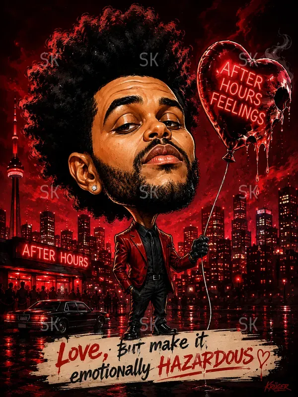 Sarcastic Celebrity Caricature Portraits