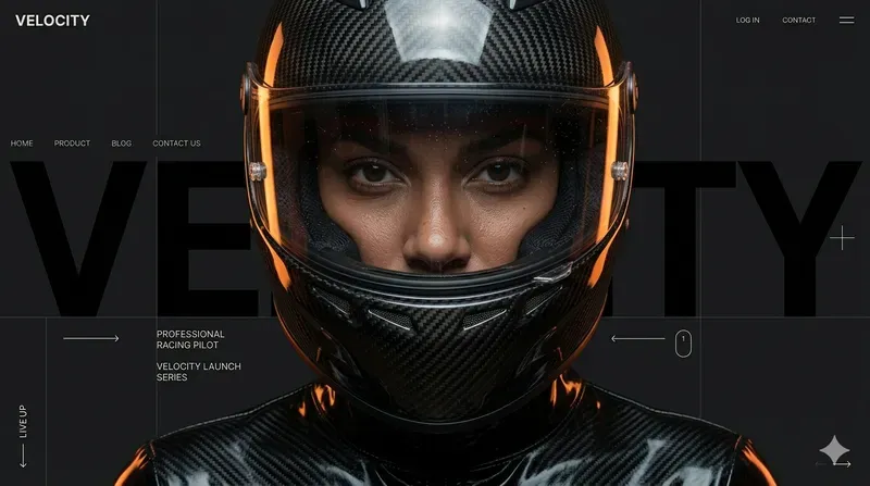 Cinematic Web Hero Section Generator