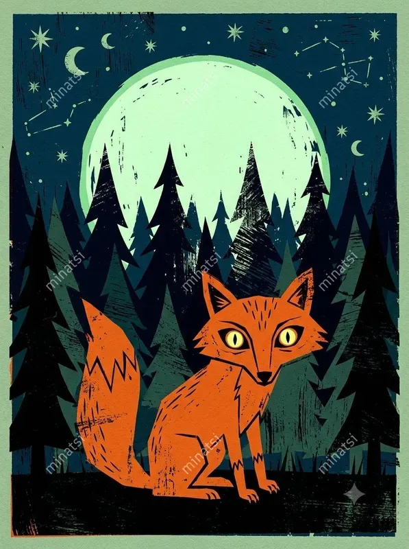 Retro Halloween Silkscreen Art