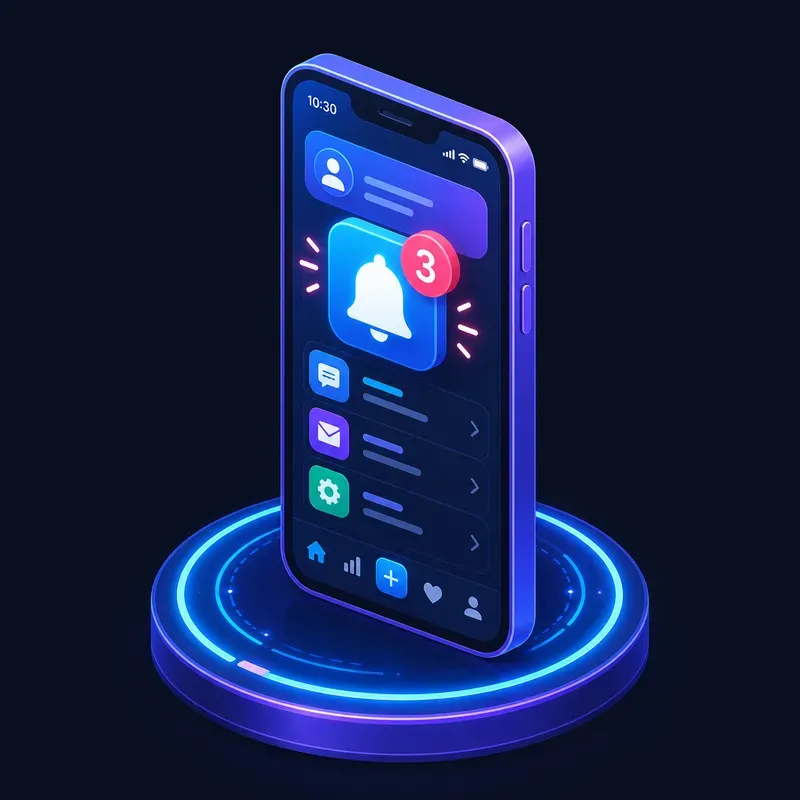 Isometric Tech App UI Icons