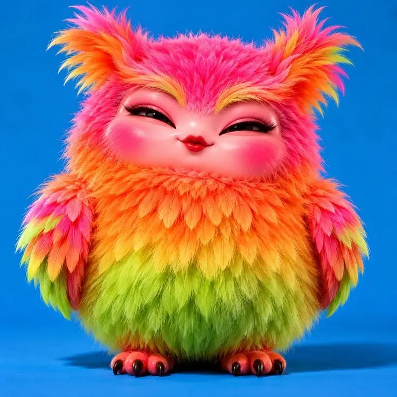 Vibrant 3D Dollanimal Hybrids