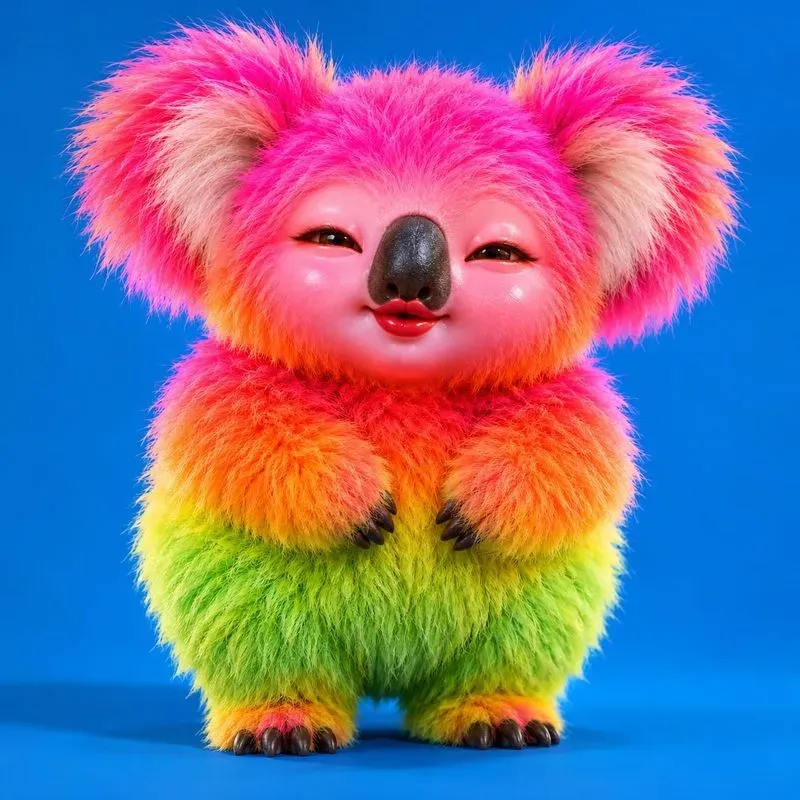 Vibrant 3D Dollanimal Hybrids