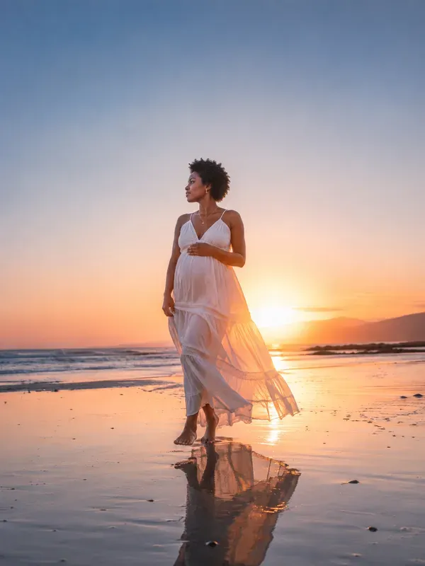 Golden Hour Maternity Photography