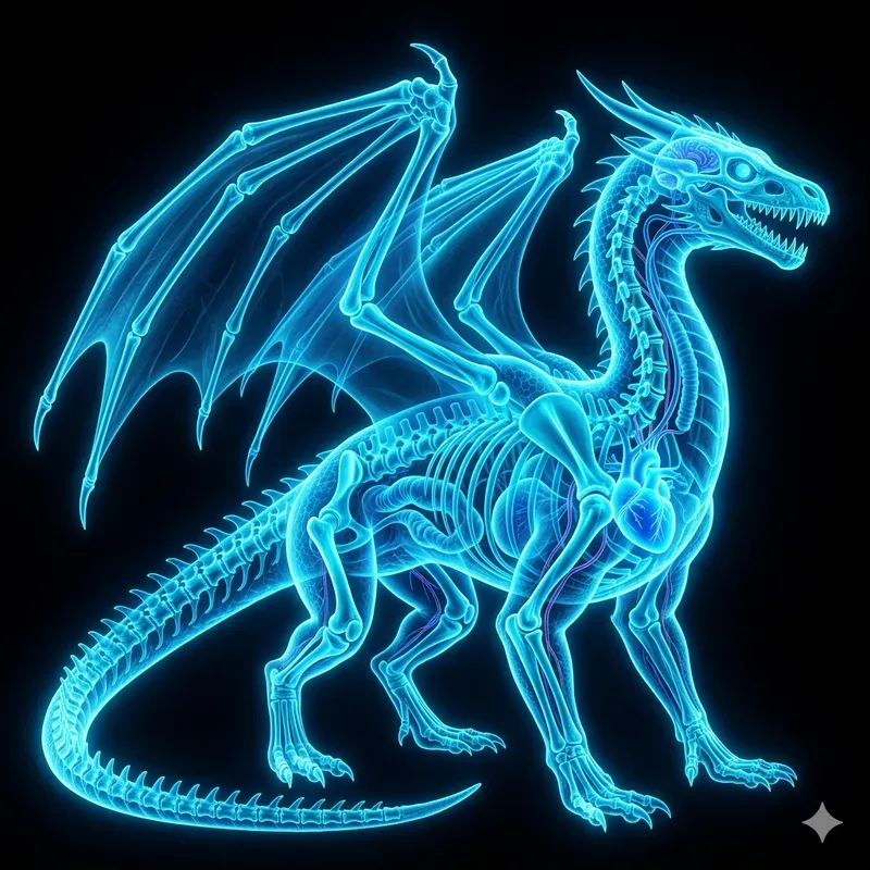 Xray Neon Skeleton Creature Designs