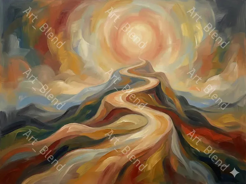 Expressive Abstract Spiritual Art