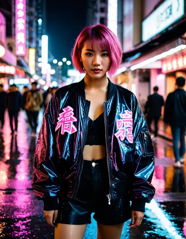 Cinematic Neon Street Portraits