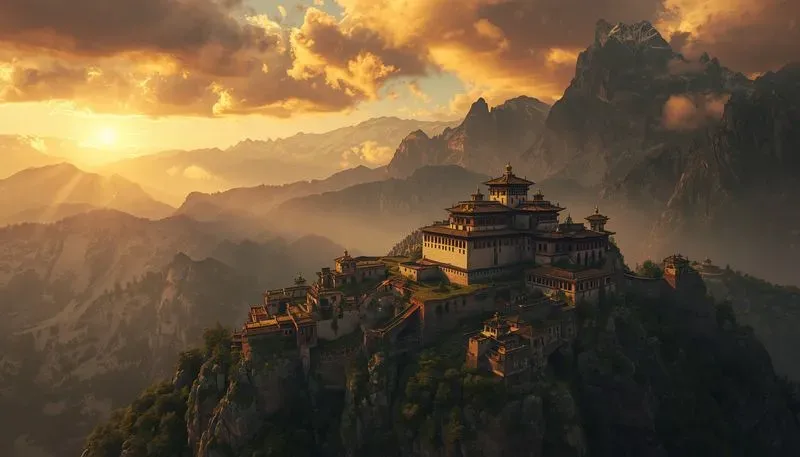 Cinematic Mountain Monasteries