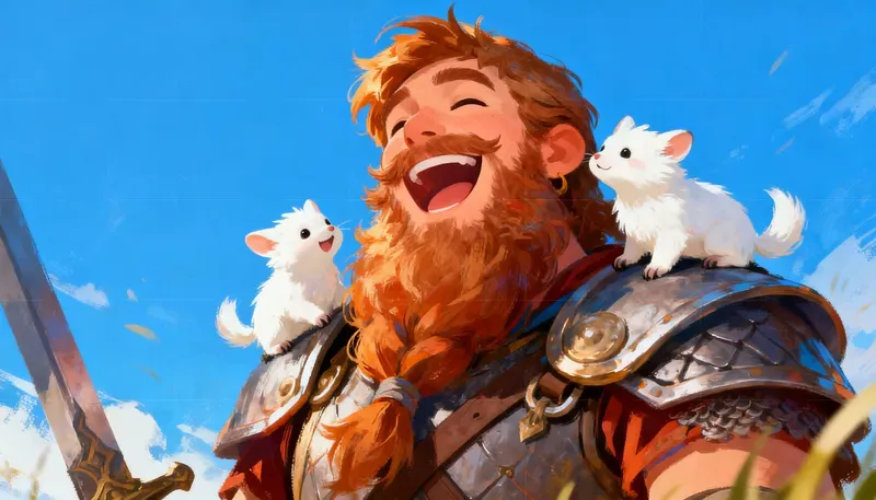 Illustration Of The Joyful Characters