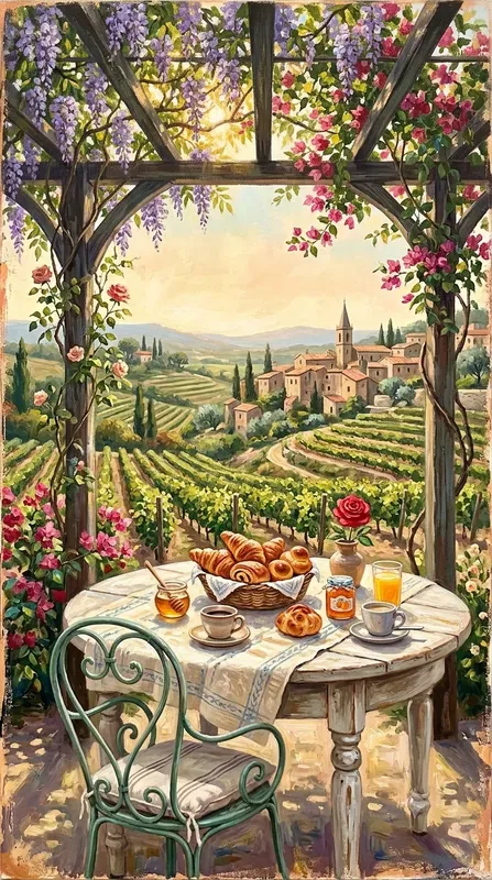 Acrylic South Of France Illustrations