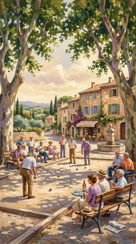 Acrylic South Of France Illustrations
