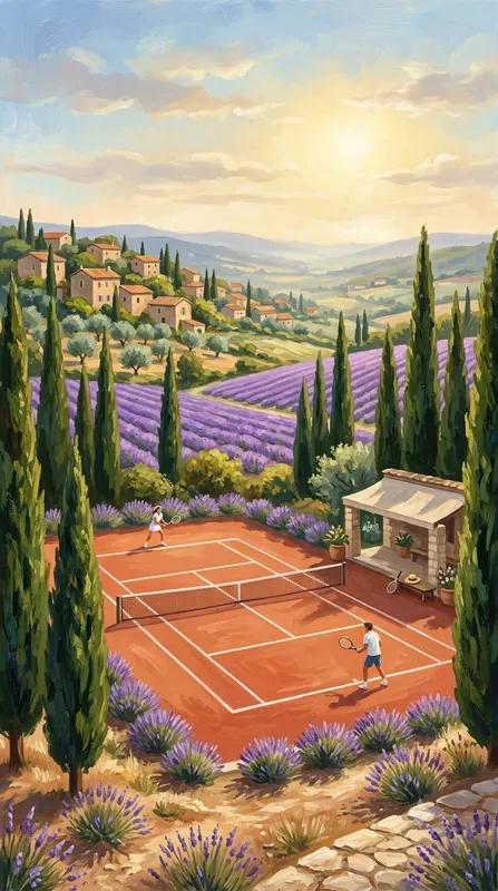Acrylic South Of France Illustrations