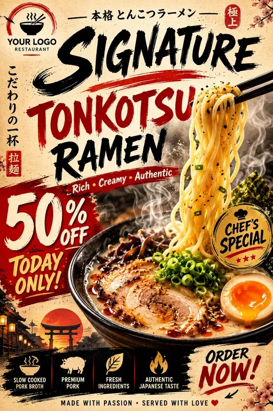 Vintage Restaurant Poster Generator