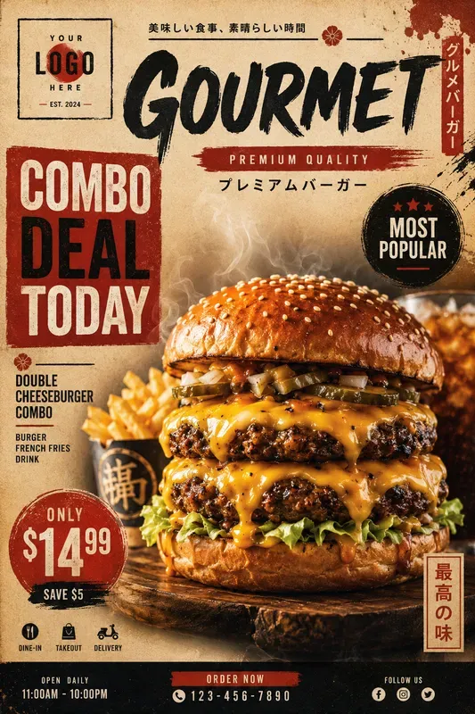 Vintage Restaurant Poster Generator