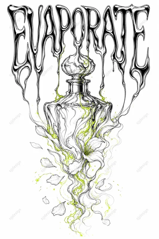 Surreal Melting Line Art
