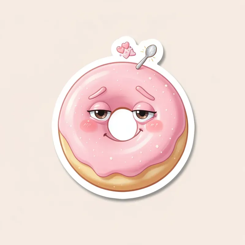 Digital Sticker Food Faces
