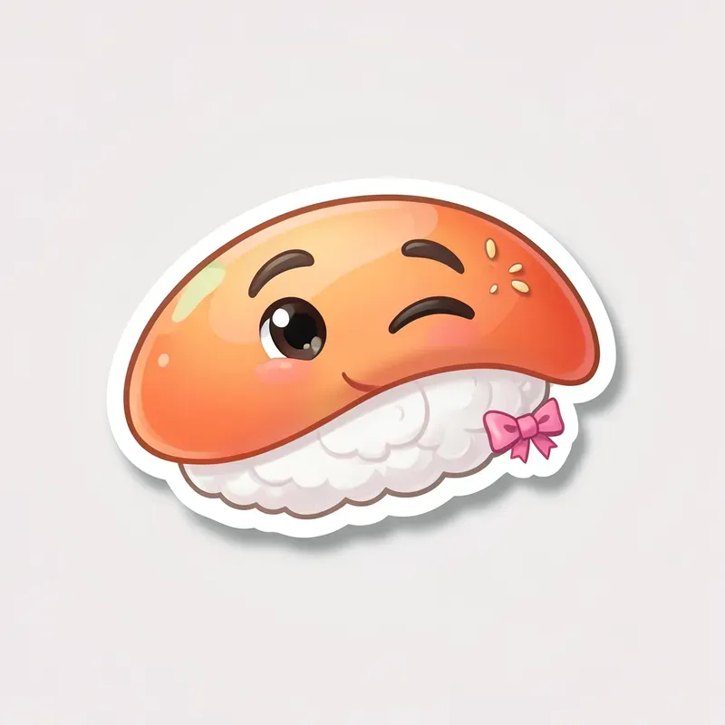 Digital Sticker Food Faces