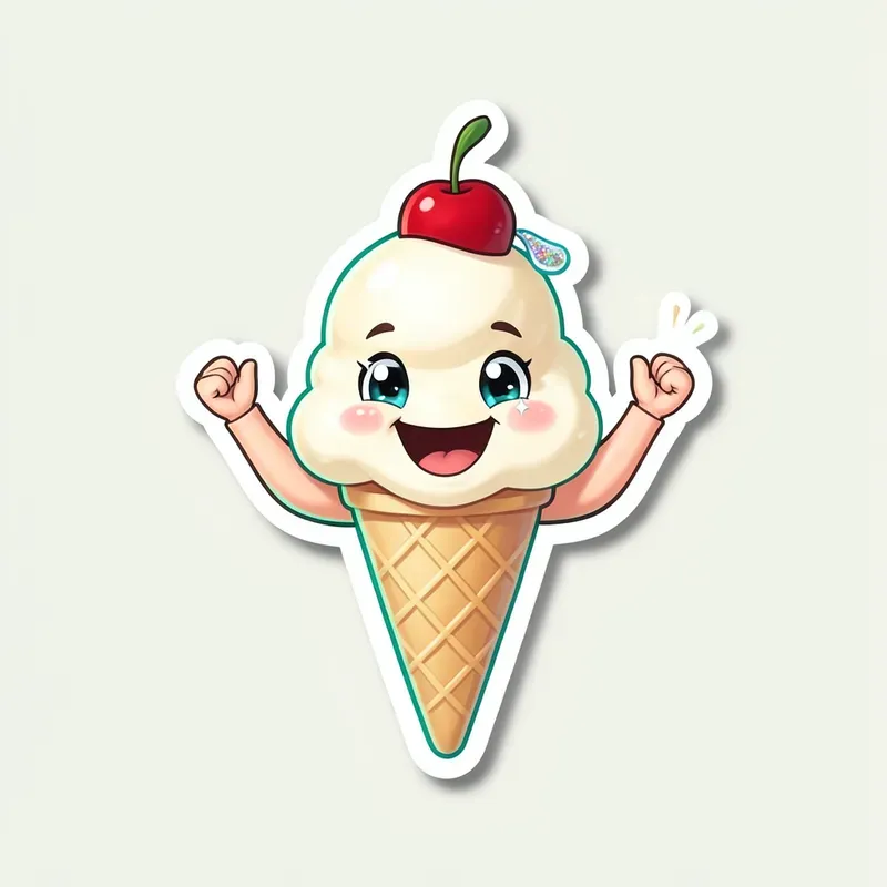 Digital Sticker Food Faces