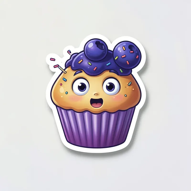 Digital Sticker Food Faces