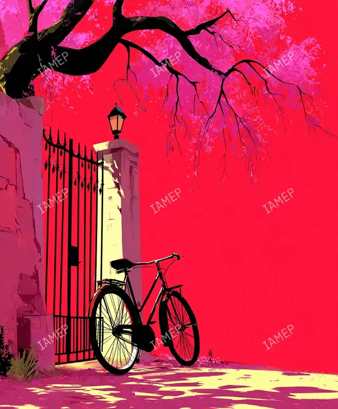 Surreal Red Landscapes Painted