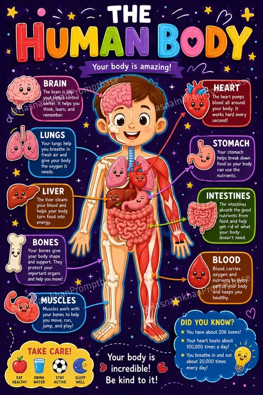 Kids Educational Classroom Decor Posters