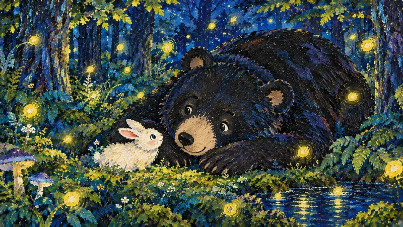 Naive Acrylic Storybook Art
