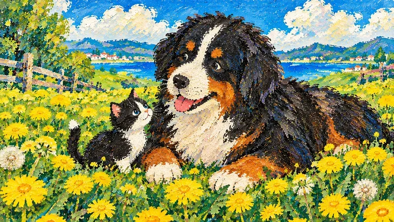 Naive Acrylic Storybook Art