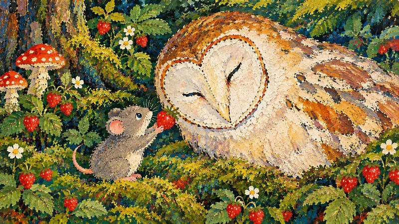 Naive Acrylic Storybook Art