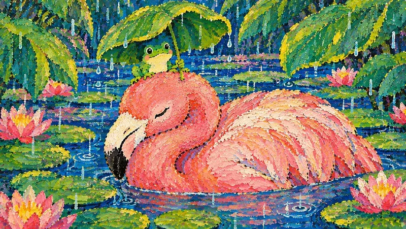 Naive Acrylic Storybook Art