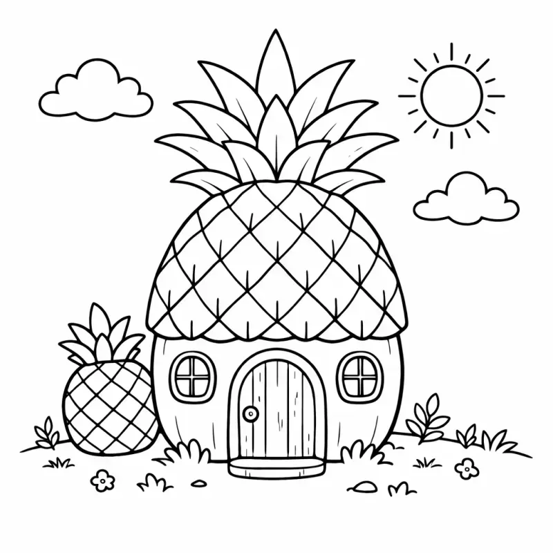 Cute House Coloring