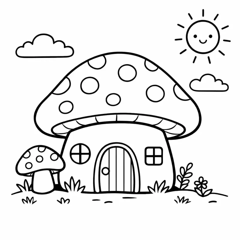 Cute House Coloring