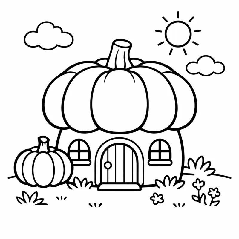 Cute House Coloring