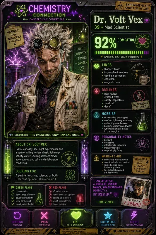 Villain Dating Profile Generator