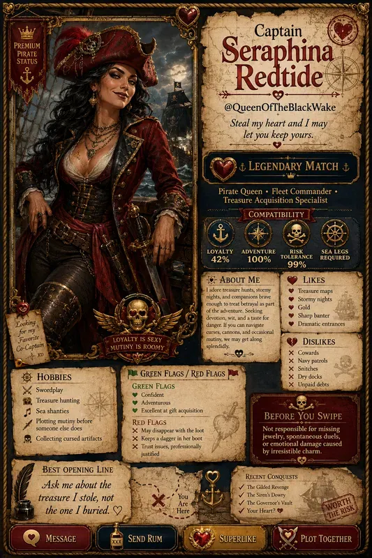 Villain Dating Profile Generator