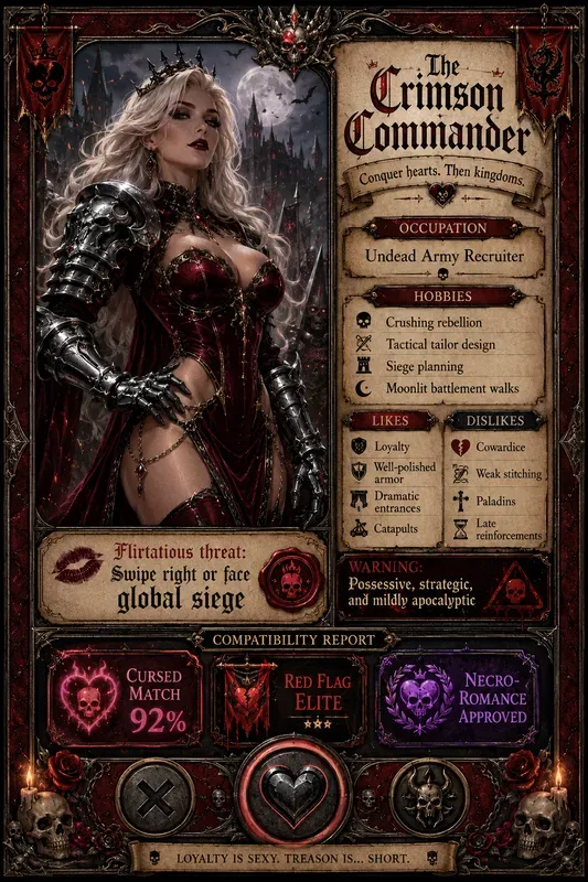 Villain Dating Profile Generator