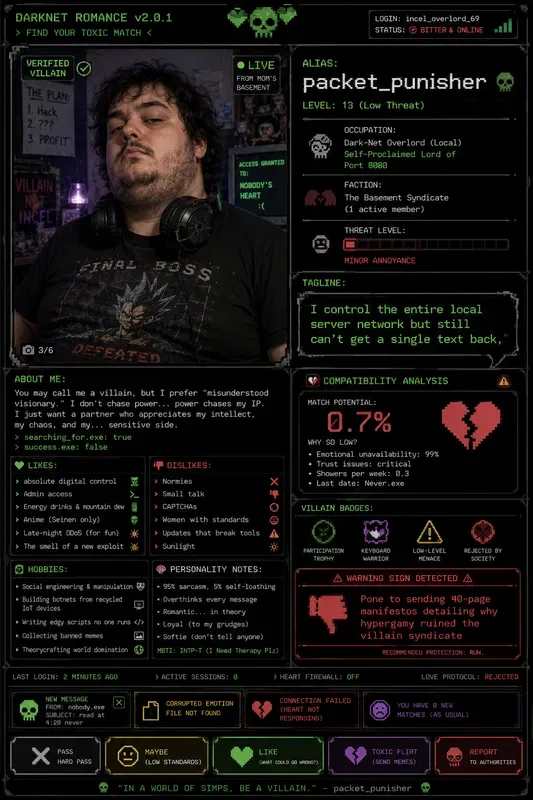 Villain Dating Profile Generator