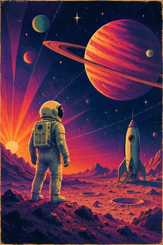 Retro Scifi Space Posters