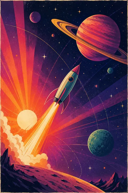 Retro Scifi Space Posters