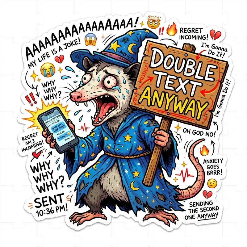 Chaotic Meme Sticker Generator