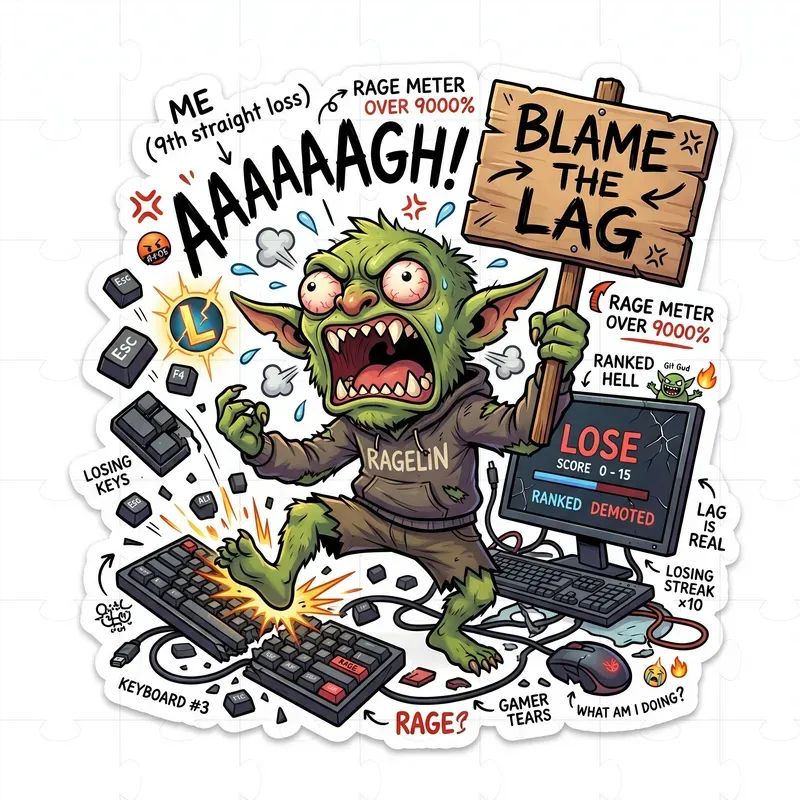 Chaotic Meme Sticker Generator