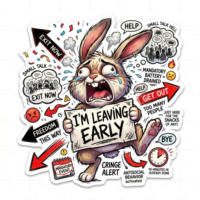 Chaotic Meme Sticker Generator