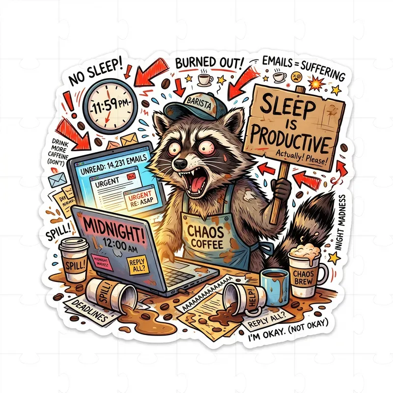 Chaotic Meme Sticker Generator