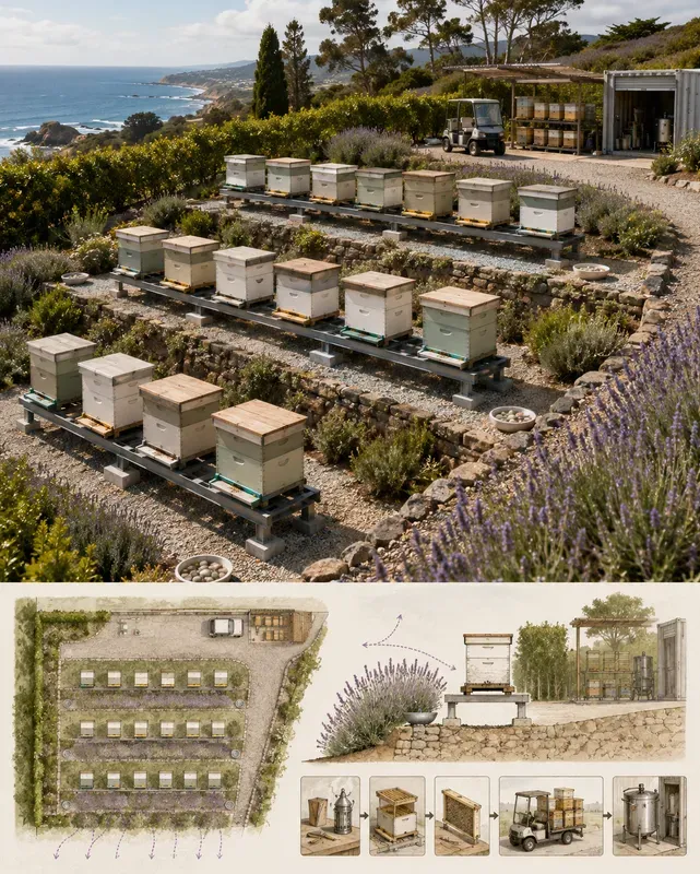 Apiary Beehive Yard Generator